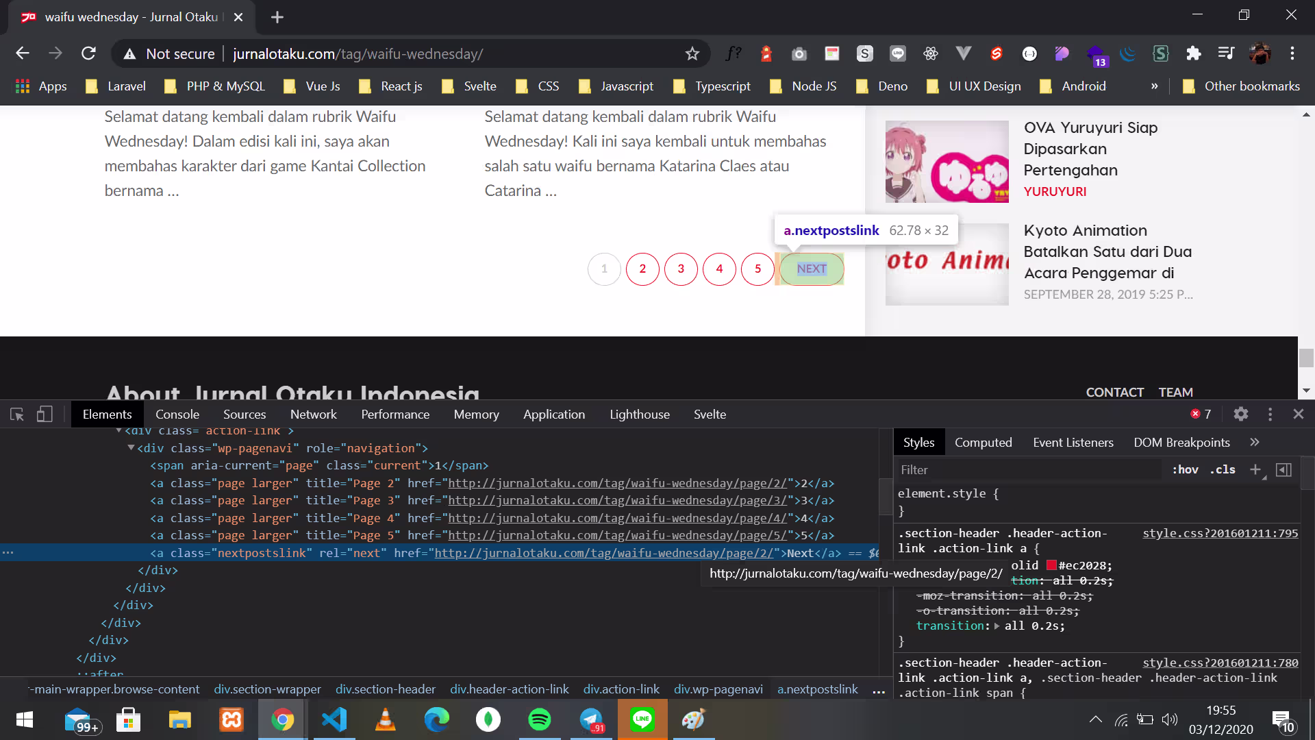 ss pagination