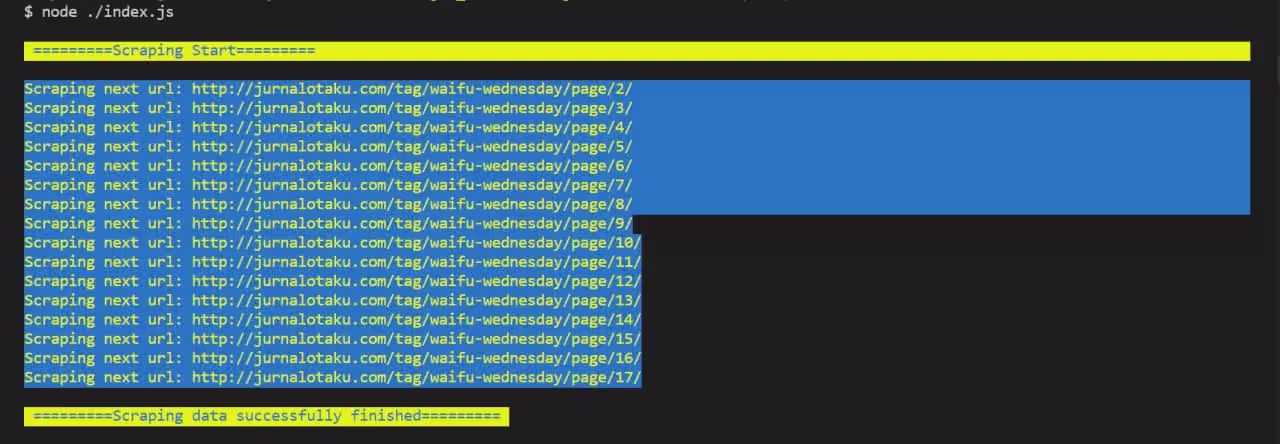 Scraping Website untuk Senang-senang
